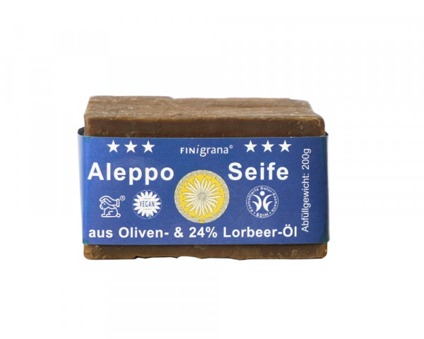 Aleppo-Seife mit 24% Lorbeeröl 200g
